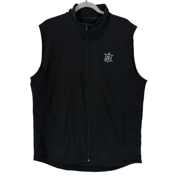 Under Armour Storm Golf Vest Mens M Black Tippecanoe Lake Golf Club Full Zip - Picture 1 of 13